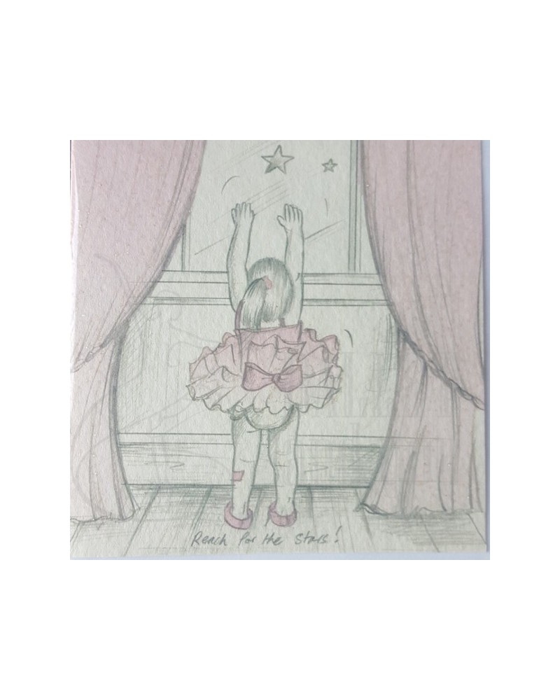 Tarjetas de invitacion ballet niña varita