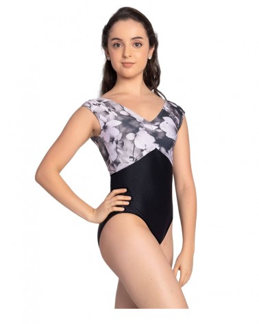 Maillot So Danca Negro Flores