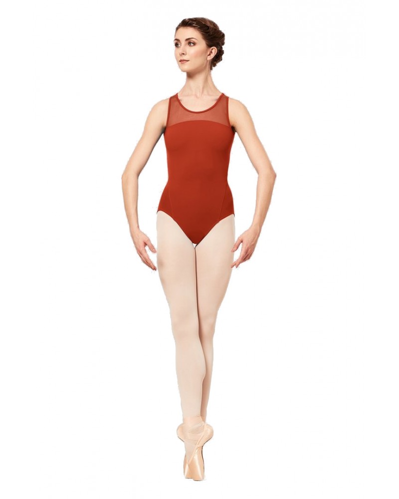 Maillot Ballet Esquena Dividida Vermell