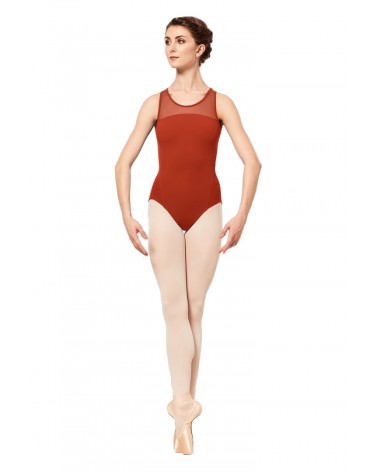 Maillot Ballet Esquena Dividida Vermell