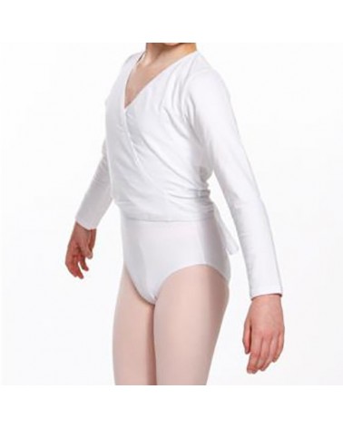 Chaqueta Infantil Ballet Cross Over Top Rosa