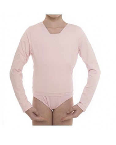 Chaqueta Infantil Ballet Cross Over Top Blanco