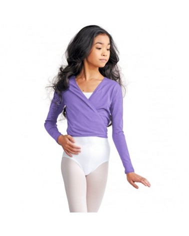 Chaqueta Infantil Ballet Cross Over Top Lavanda