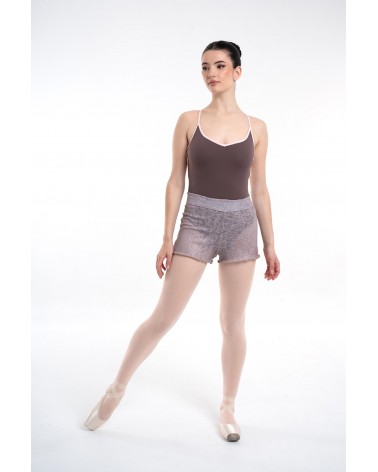 Pantalón Corto Holgado Visón para ballet y danza