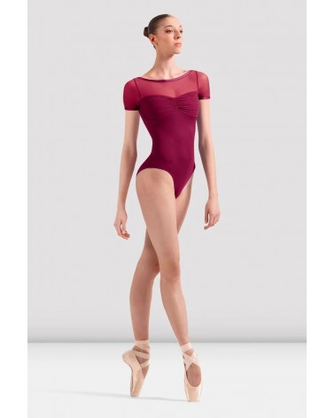 Maillot Manga Corta Drapeado Cherry